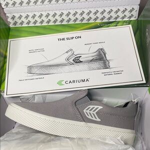 Cariuma Light Gray Slip-On Men's Loafers